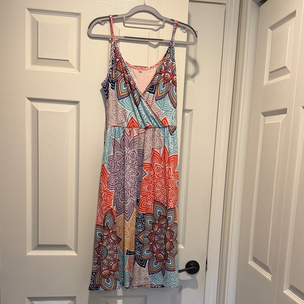 Colorful Patterned Women's Dress